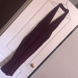 Burgundy Jump Suit